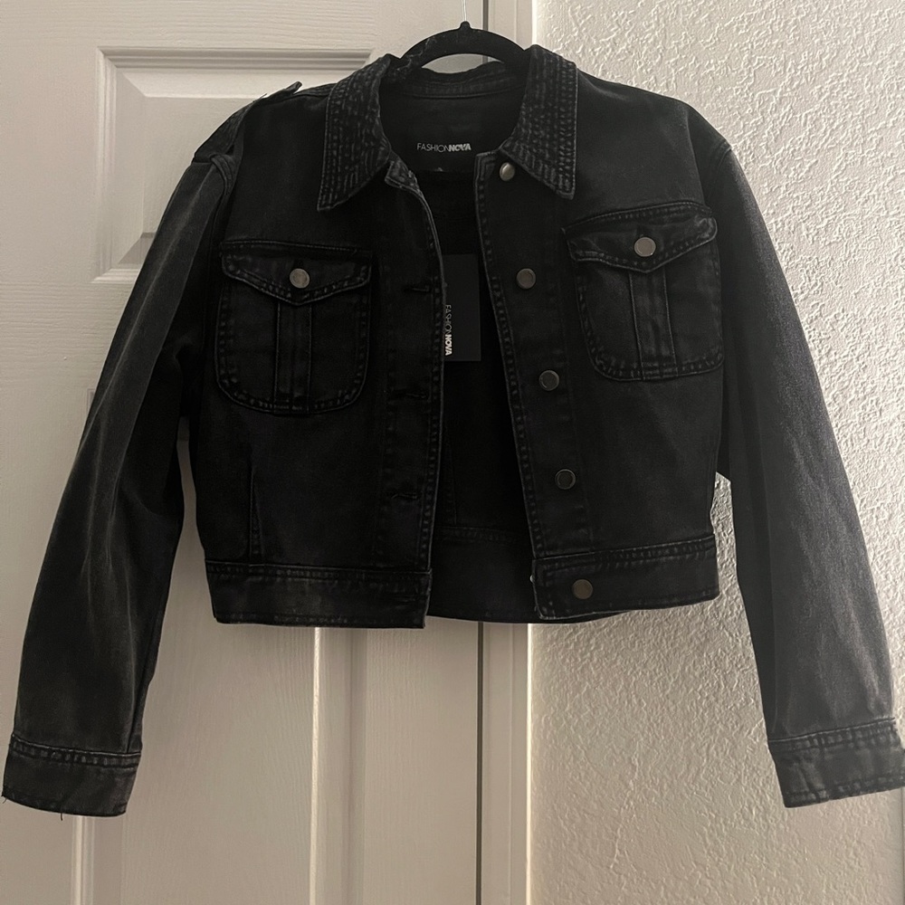 Fashion Nova - Black Denim Jacket